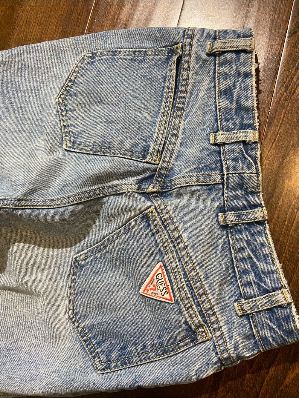 Vintage VTG 90s Guess high waist zip ankle Jeans SZ 24, - Picture 3 of 10
